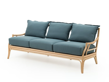 NATALIE - 3 seater rattan sofa by Mila Maurizi - view 3